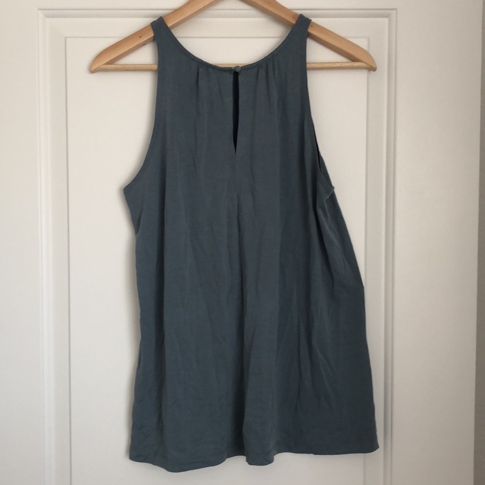 Loft Soft Modal Material Tank - Light Blue/Gray - Picture 4 of 4